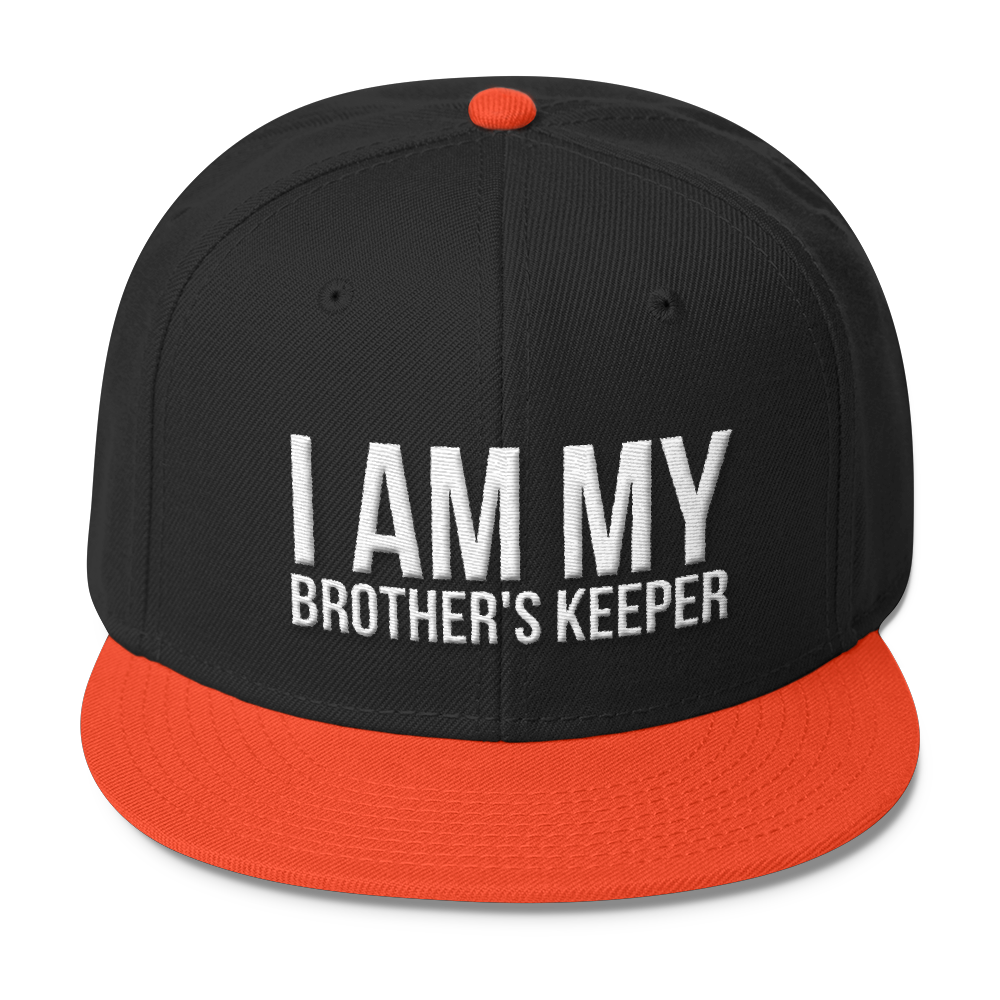 I Am My Brother's Keeper Wool Blend Snapback - Chocolate Ancestor