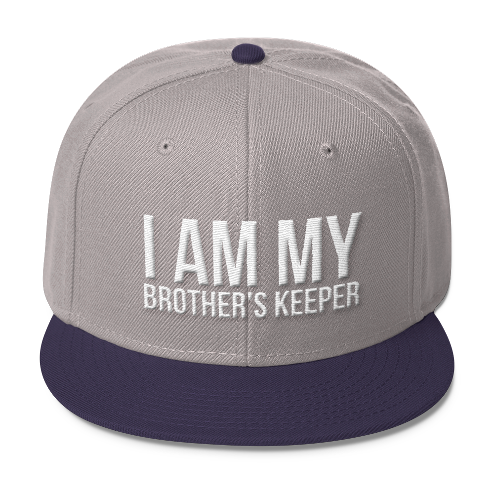 I Am My Brother's Keeper Wool Blend Snapback - Chocolate Ancestor