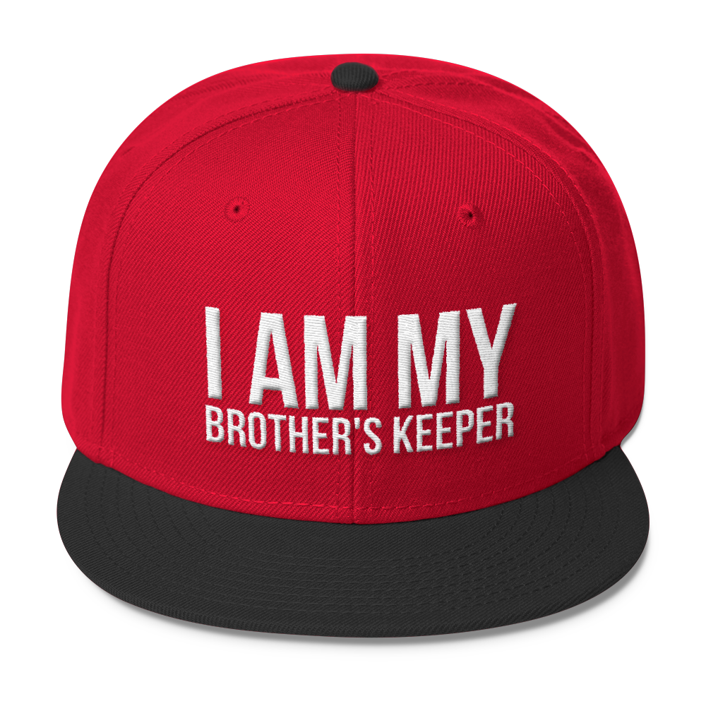 I Am My Brother's Keeper Wool Blend Snapback - Chocolate Ancestor
