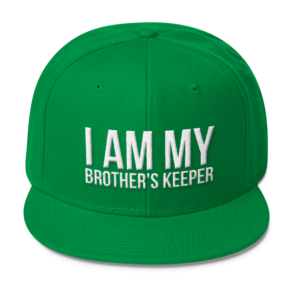 I Am My Brother's Keeper Wool Blend Snapback - Chocolate Ancestor
