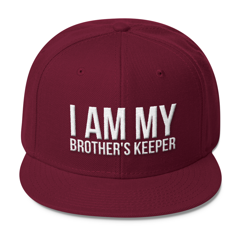 I Am My Brother's Keeper Wool Blend Snapback - Chocolate Ancestor