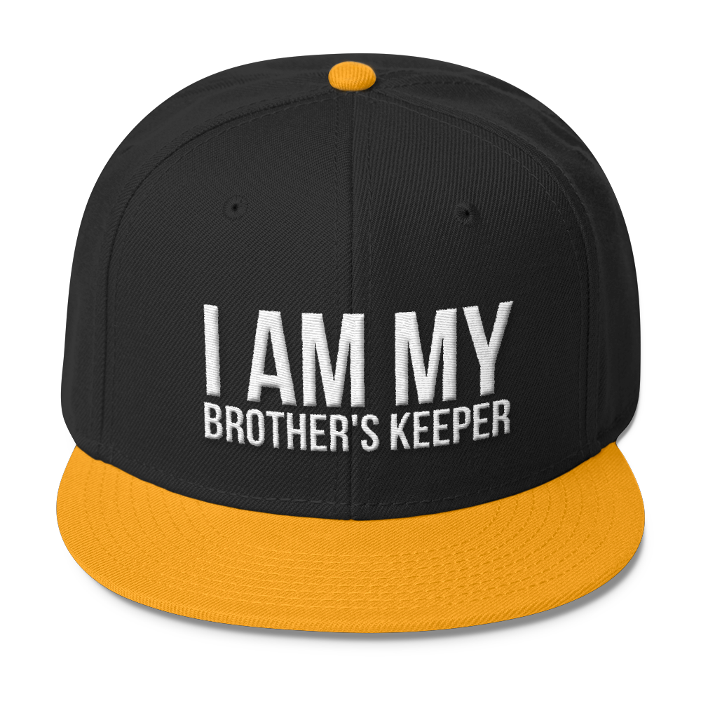 I Am My Brother's Keeper Wool Blend Snapback - Chocolate Ancestor
