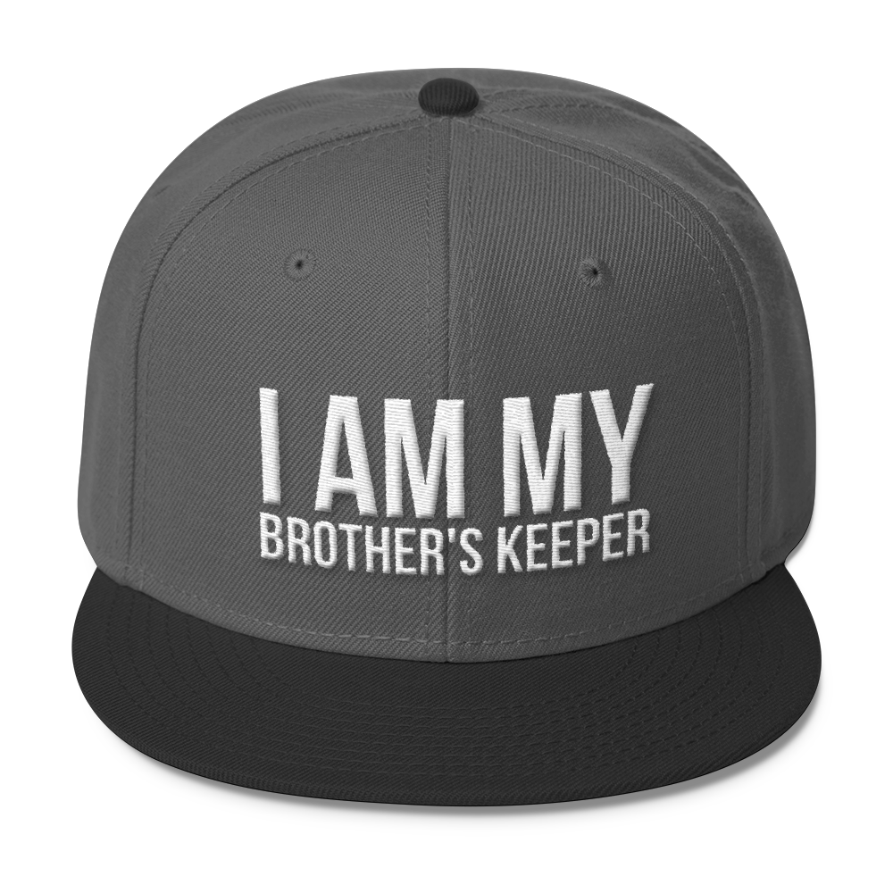I Am My Brother's Keeper Wool Blend Snapback - Chocolate Ancestor