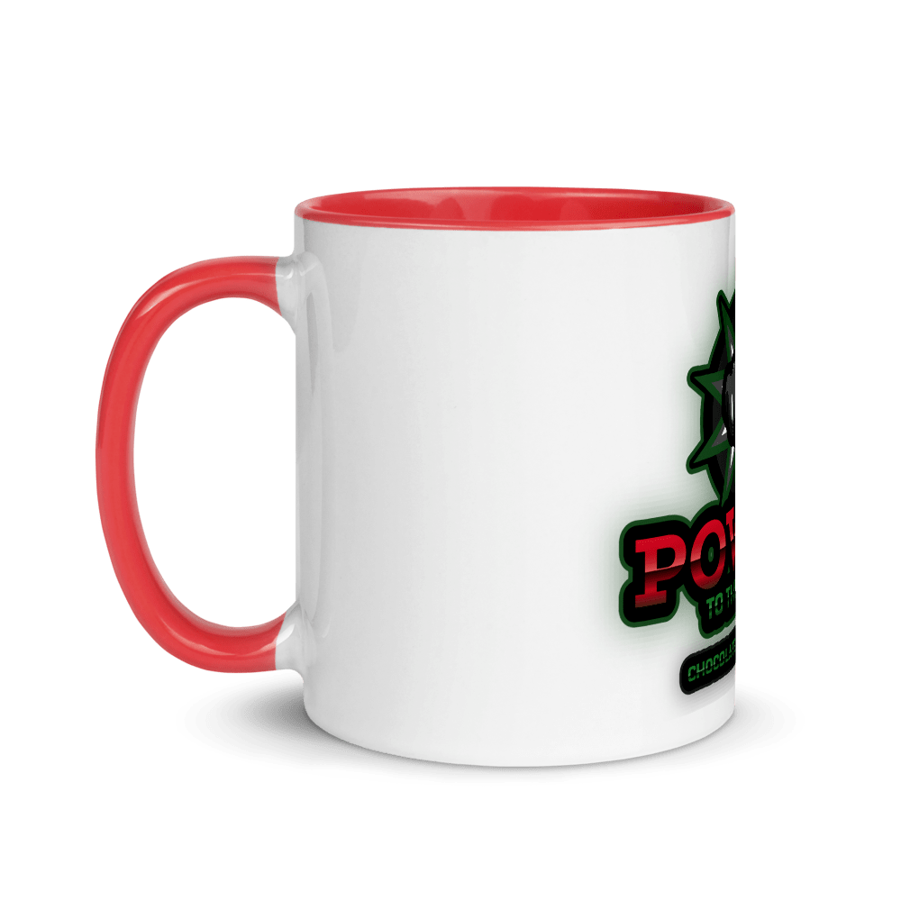 Power to the People Mug with Color Inside - Chocolate Ancestor