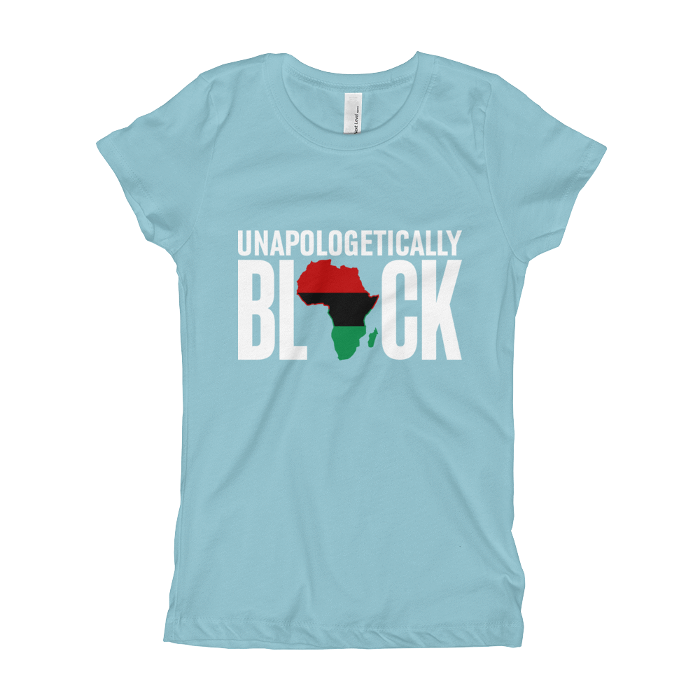 Unapologetically Black RBG Girl's T-Shirt - Chocolate Ancestor