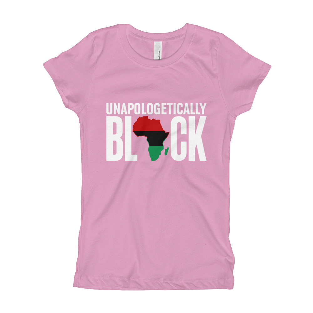 Unapologetically Black RBG Girl's T-Shirt - Chocolate Ancestor