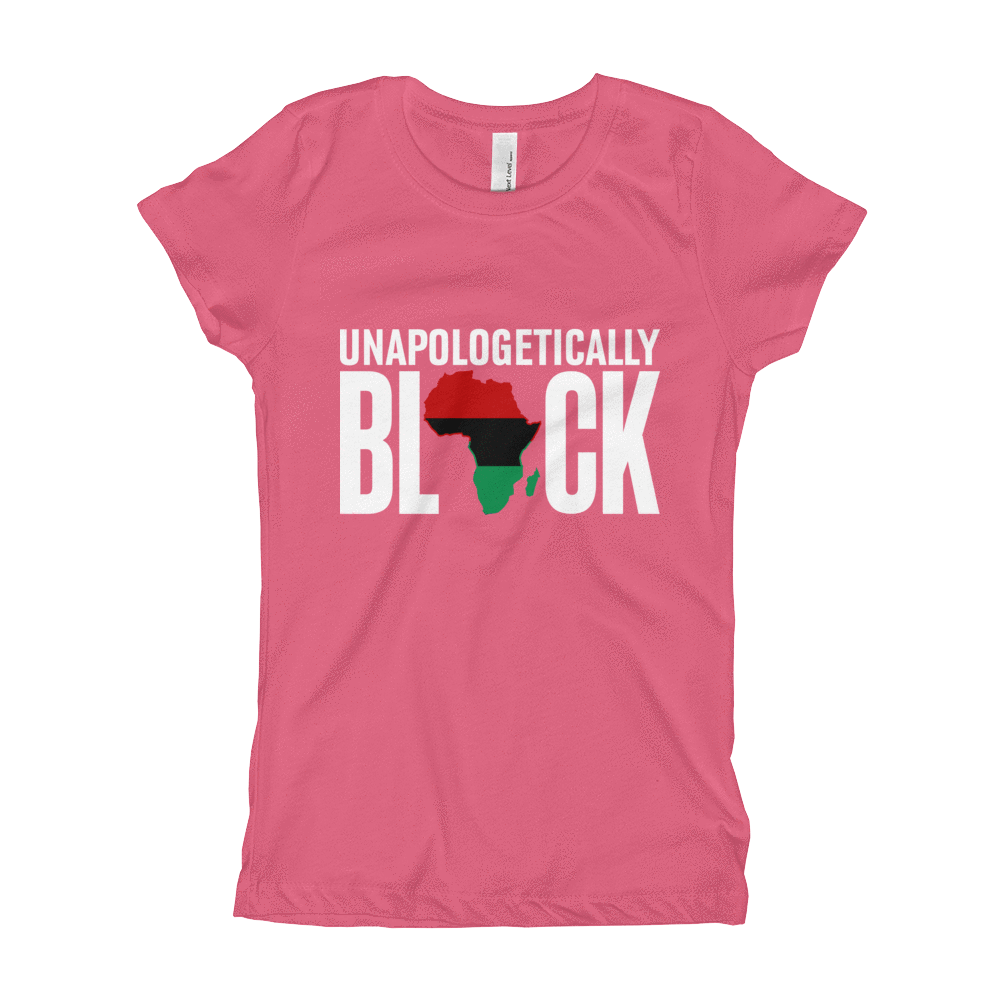 Unapologetically Black RBG Girl's T-Shirt - Chocolate Ancestor
