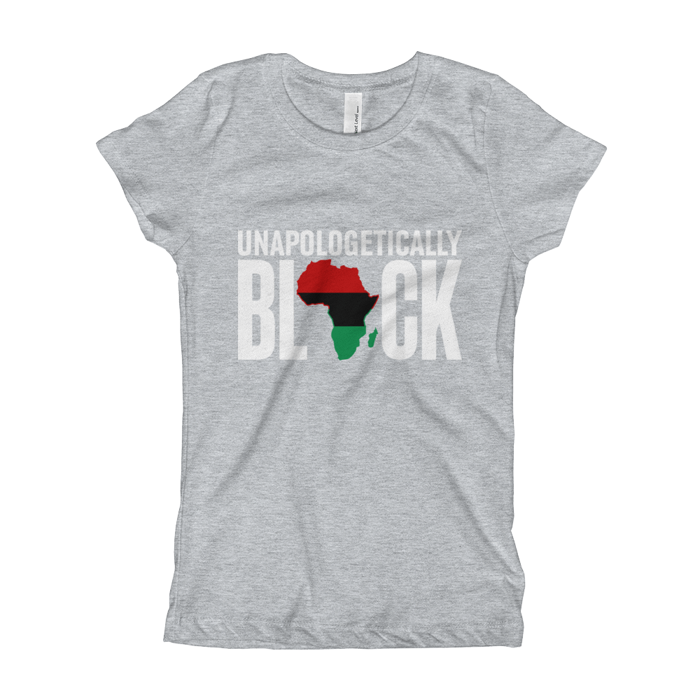 Unapologetically Black RBG Girl's T-Shirt - Chocolate Ancestor