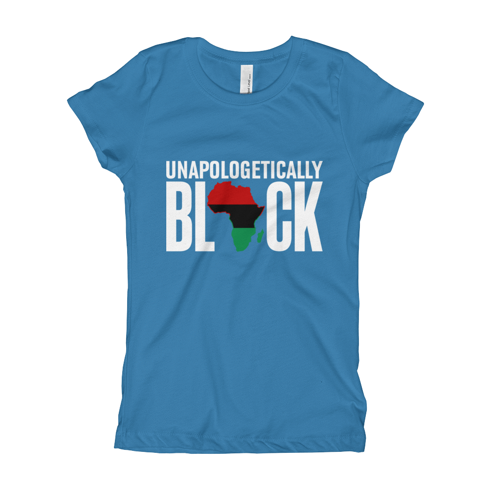 Unapologetically Black RBG Girl's T-Shirt - Chocolate Ancestor