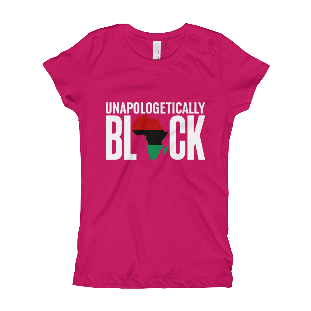 Unapologetically Black RBG Girl's T-Shirt - Chocolate Ancestor