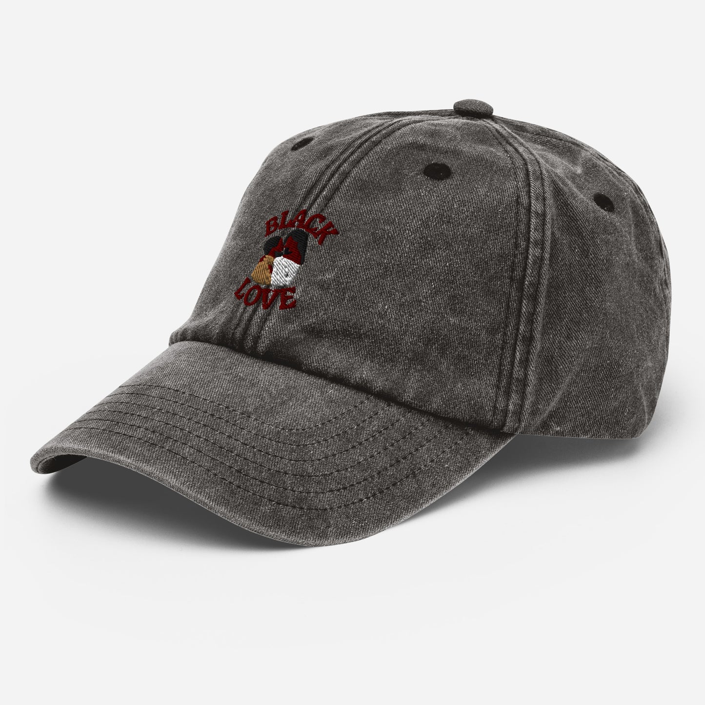 Black Love Couple Vintage Hat