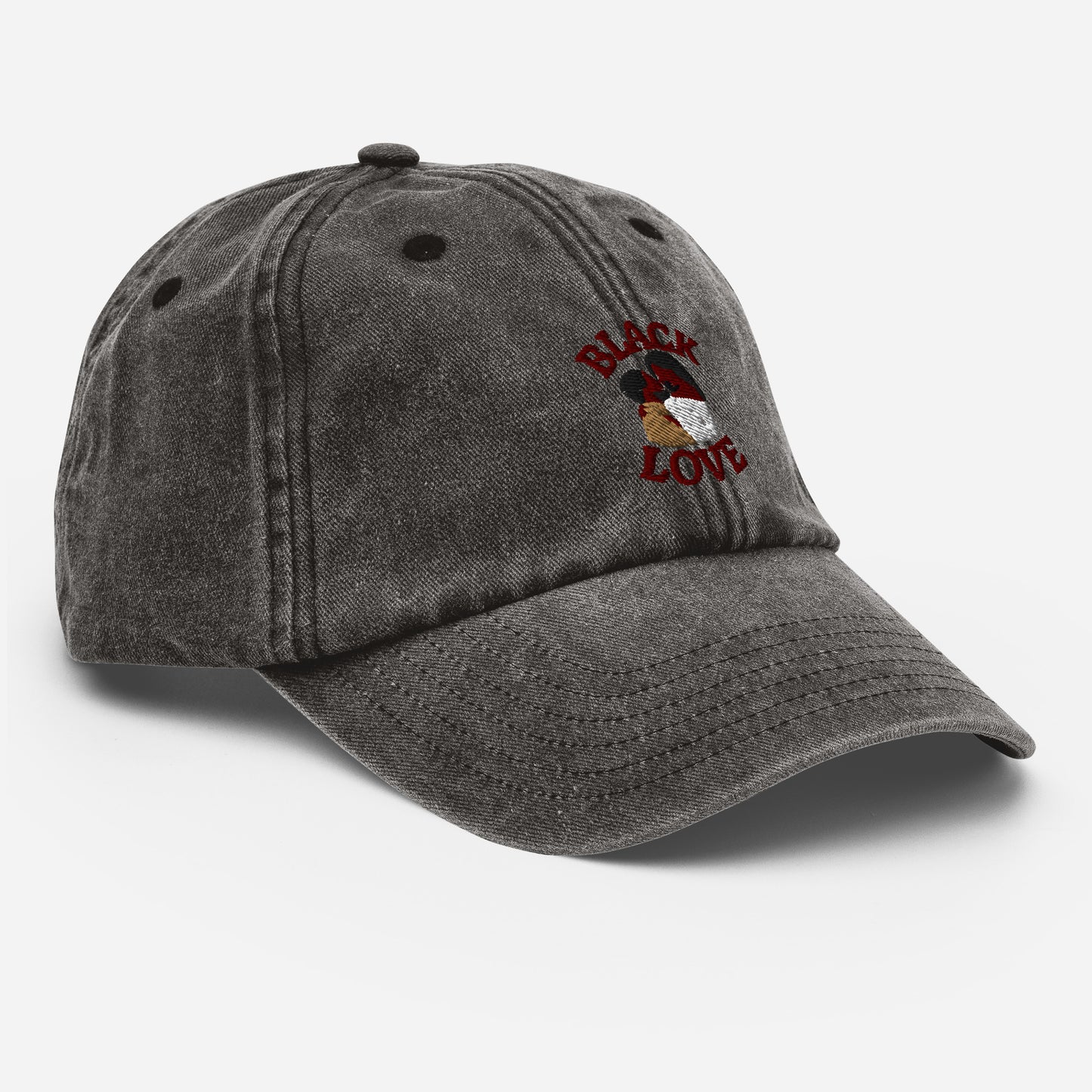 Black Love Couple Vintage Hat