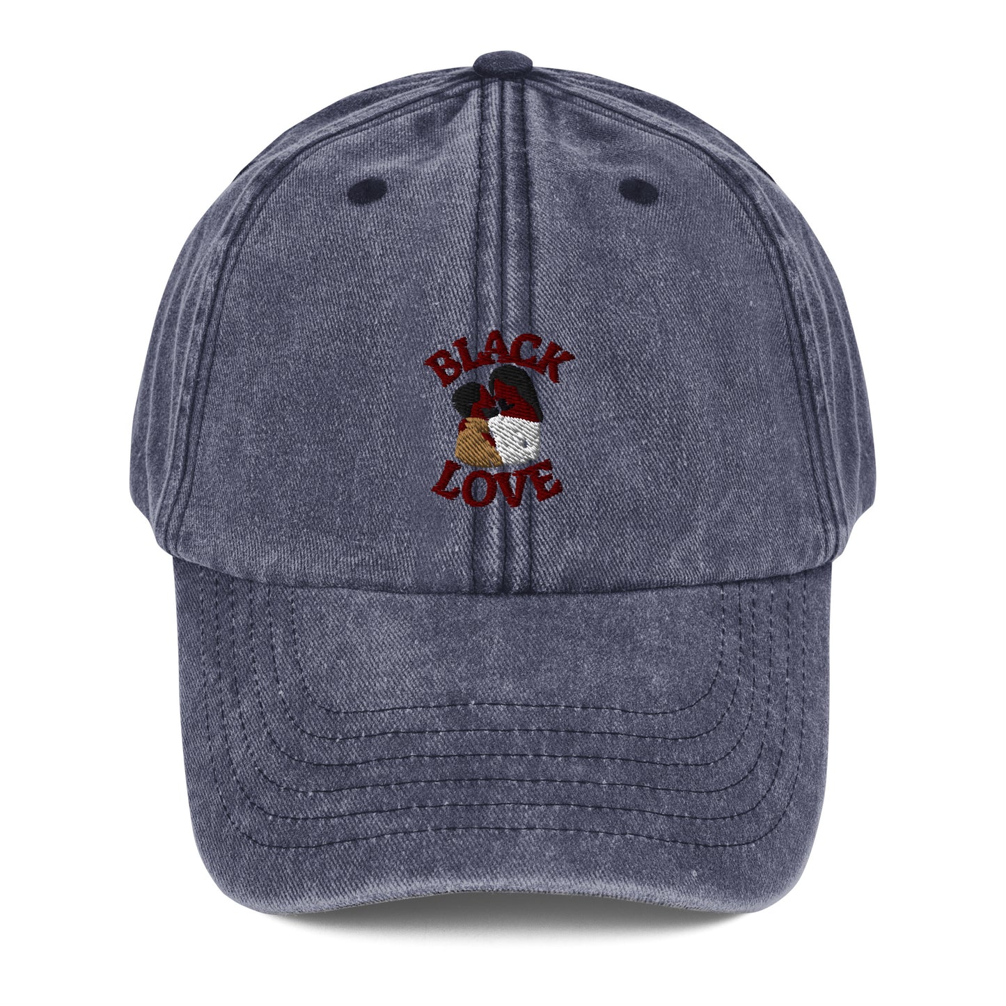 Black Love Couple Vintage Hat
