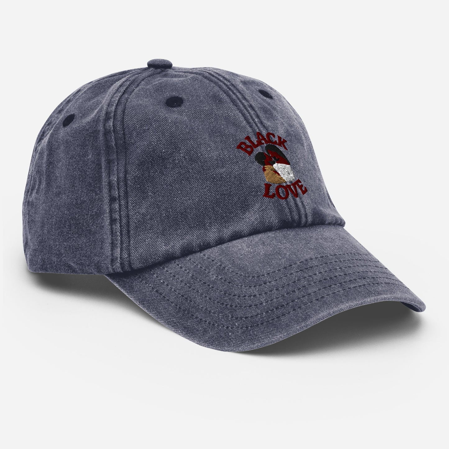 Black Love Couple Vintage Hat