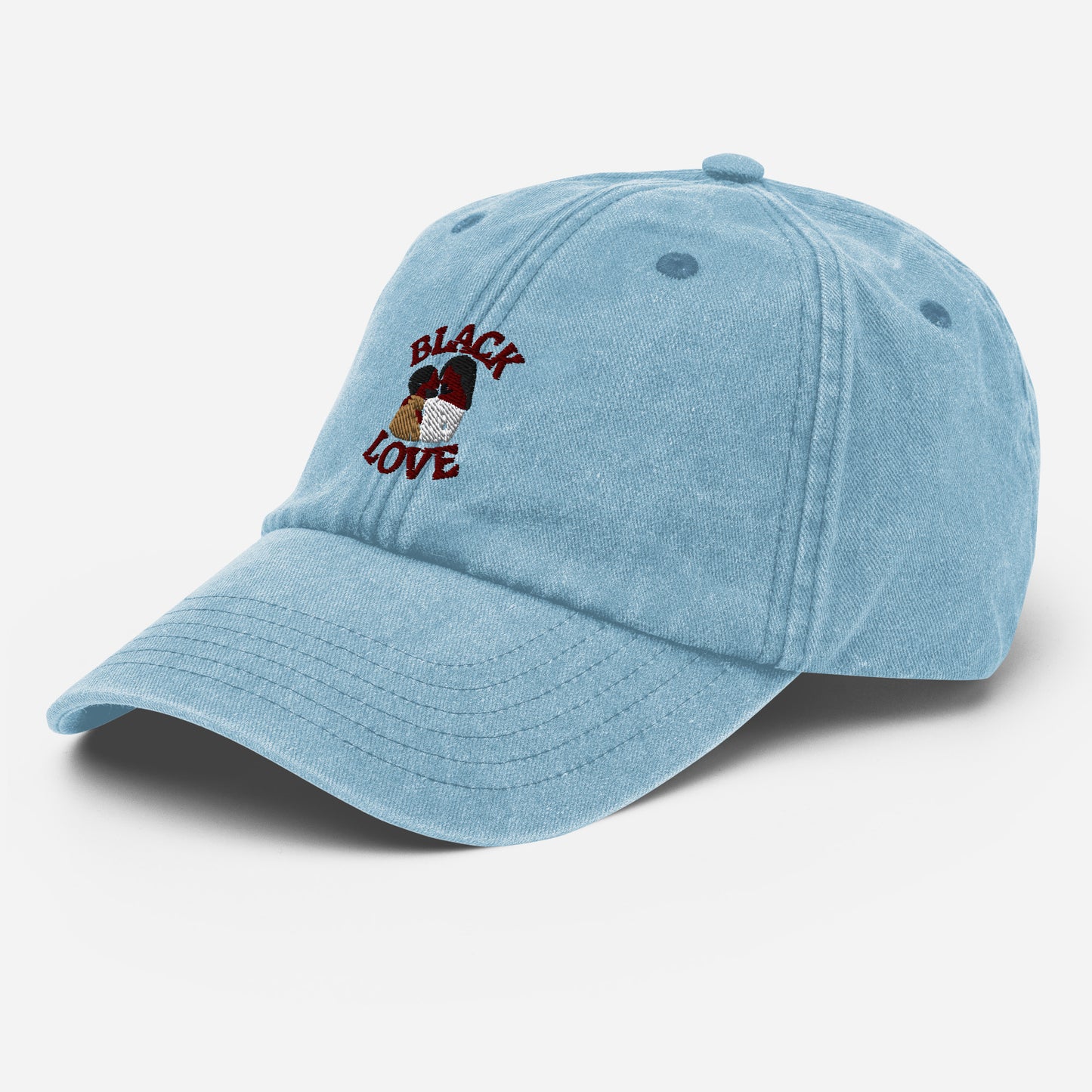 Black Love Couple Vintage Hat