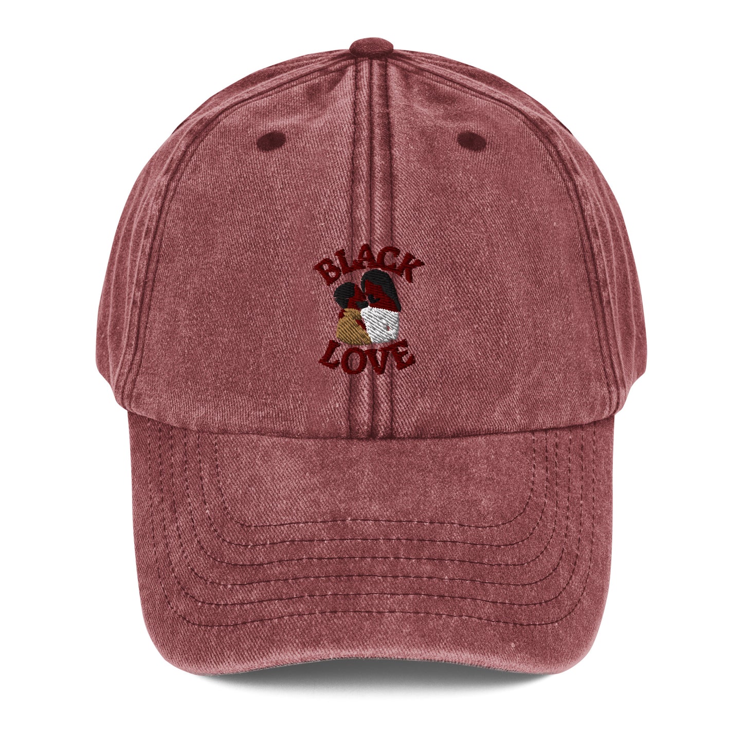 Black Love Couple Vintage Hat