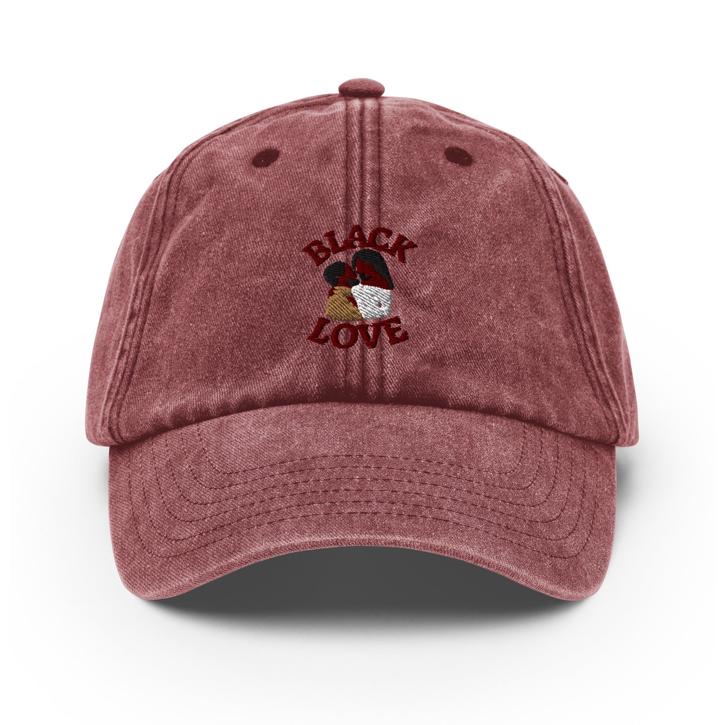 Black Love Couple Vintage Hat