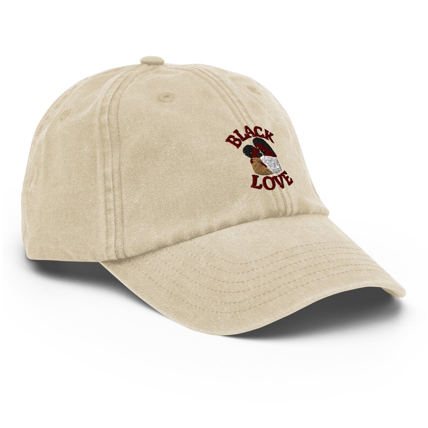 Black Love Couple Vintage Hat