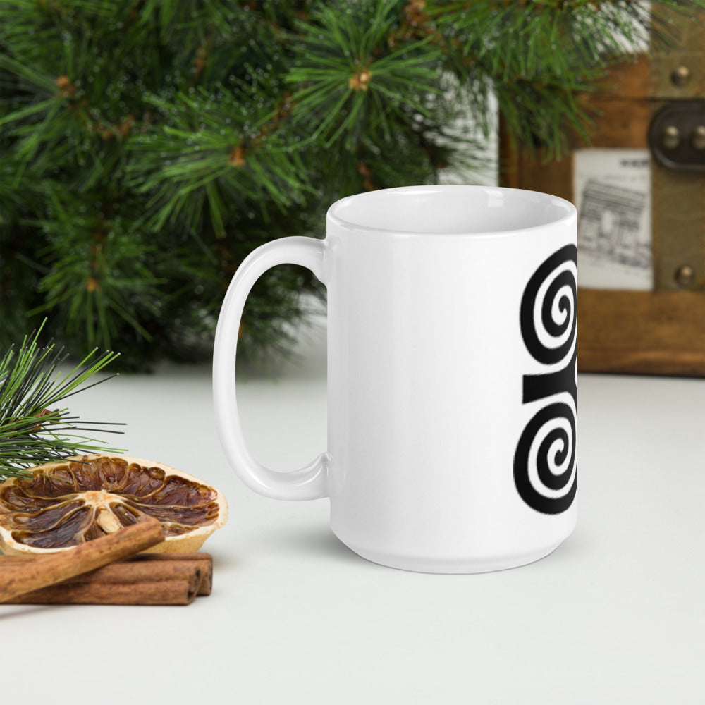 Adinkra Dwennimmen Ram's Horns Strength Symbol Mug