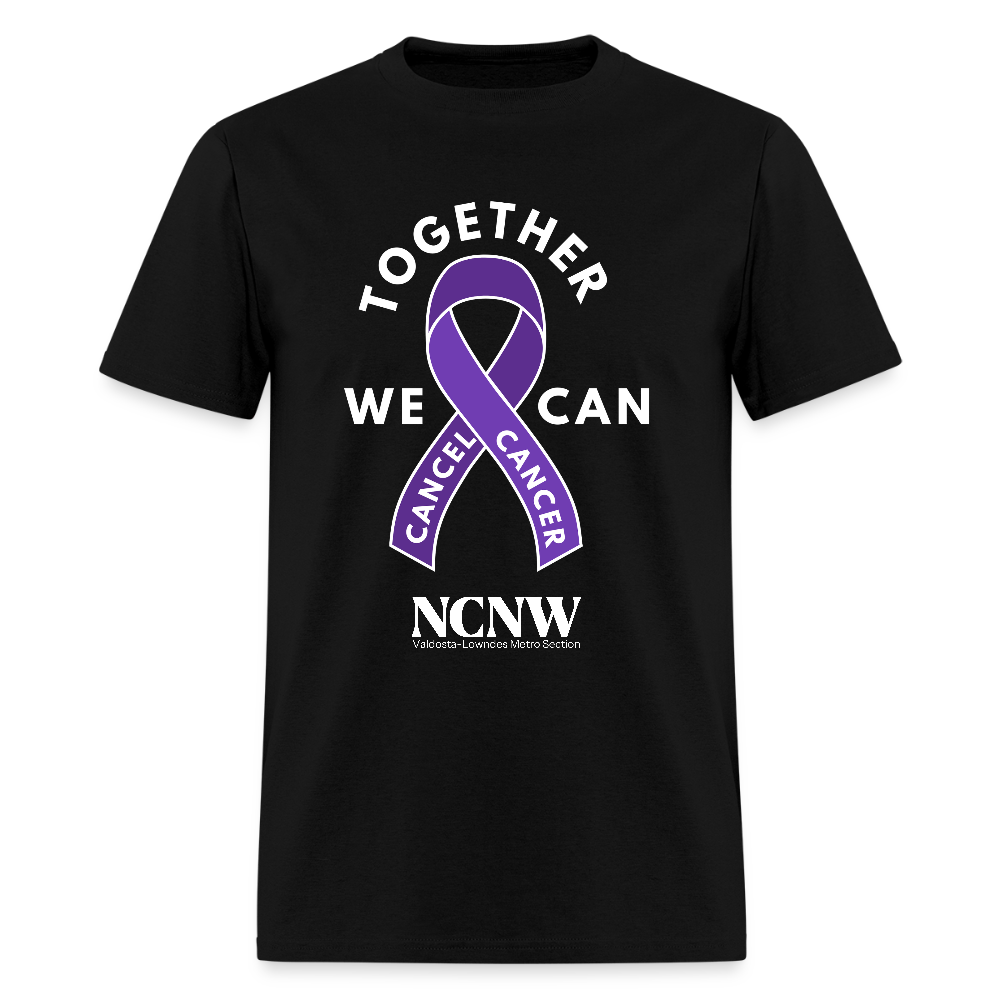 Together We Can Cancel Cancer Men's Relay For Life T-Shirt - black