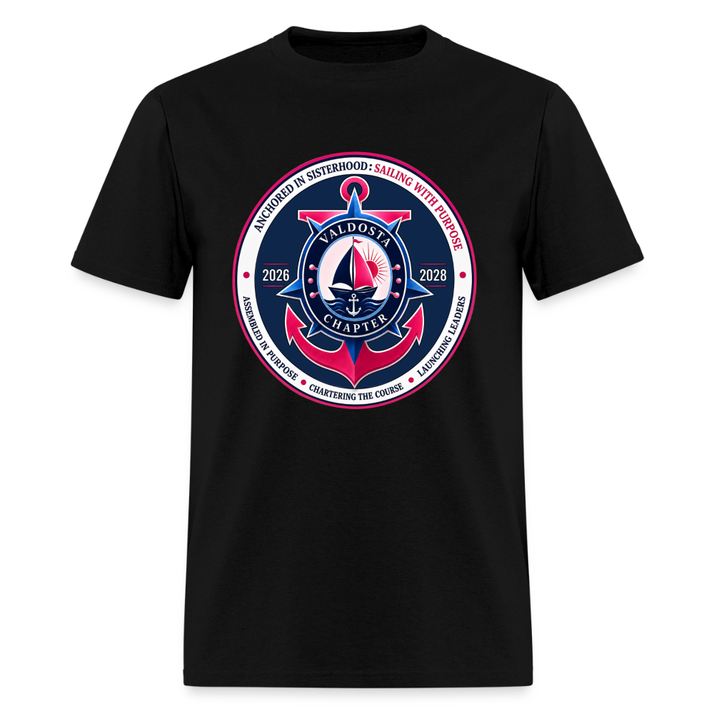 JJOA 2026-2028 Navy Theme Emblem Unisex Shirt - black