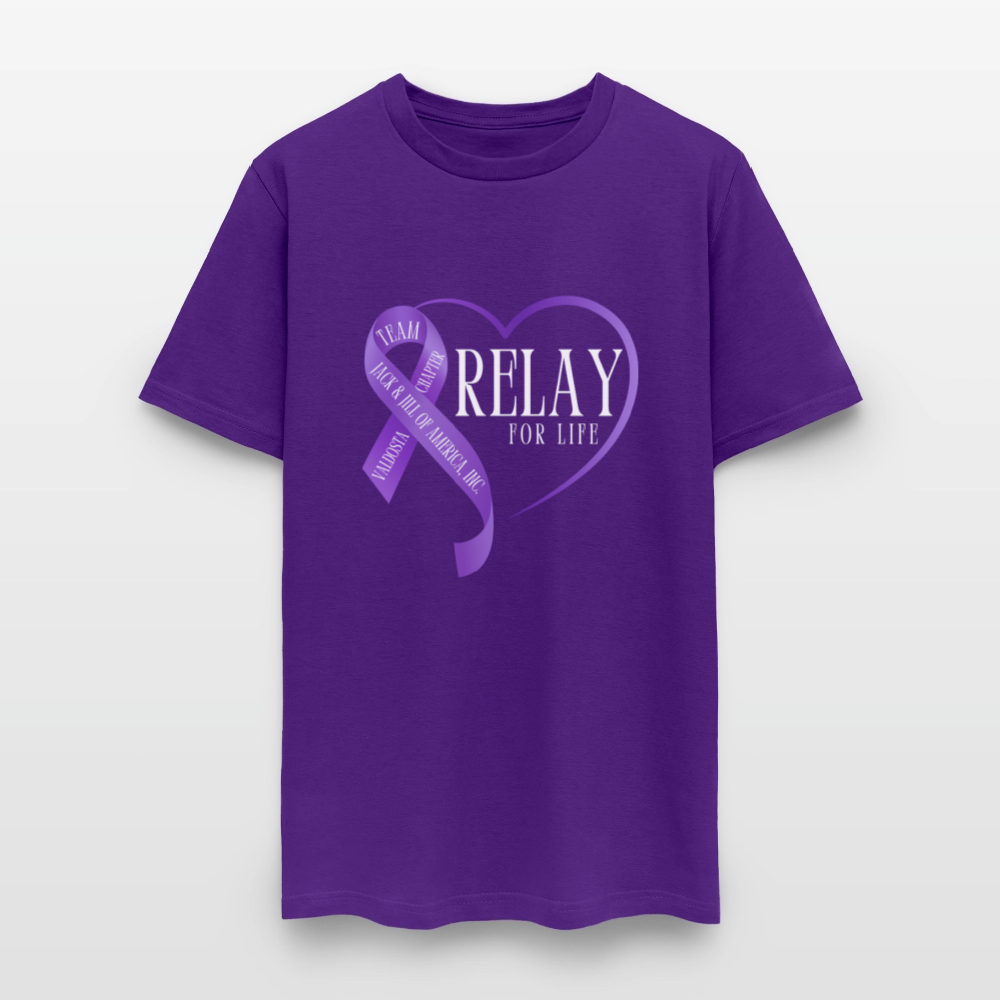 Valdosta JJOA Relay For Life Men's T-Shirt - purple