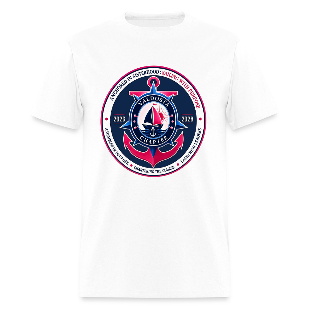 JJOA 2026-2028 Navy Theme Emblem Unisex Shirt - white