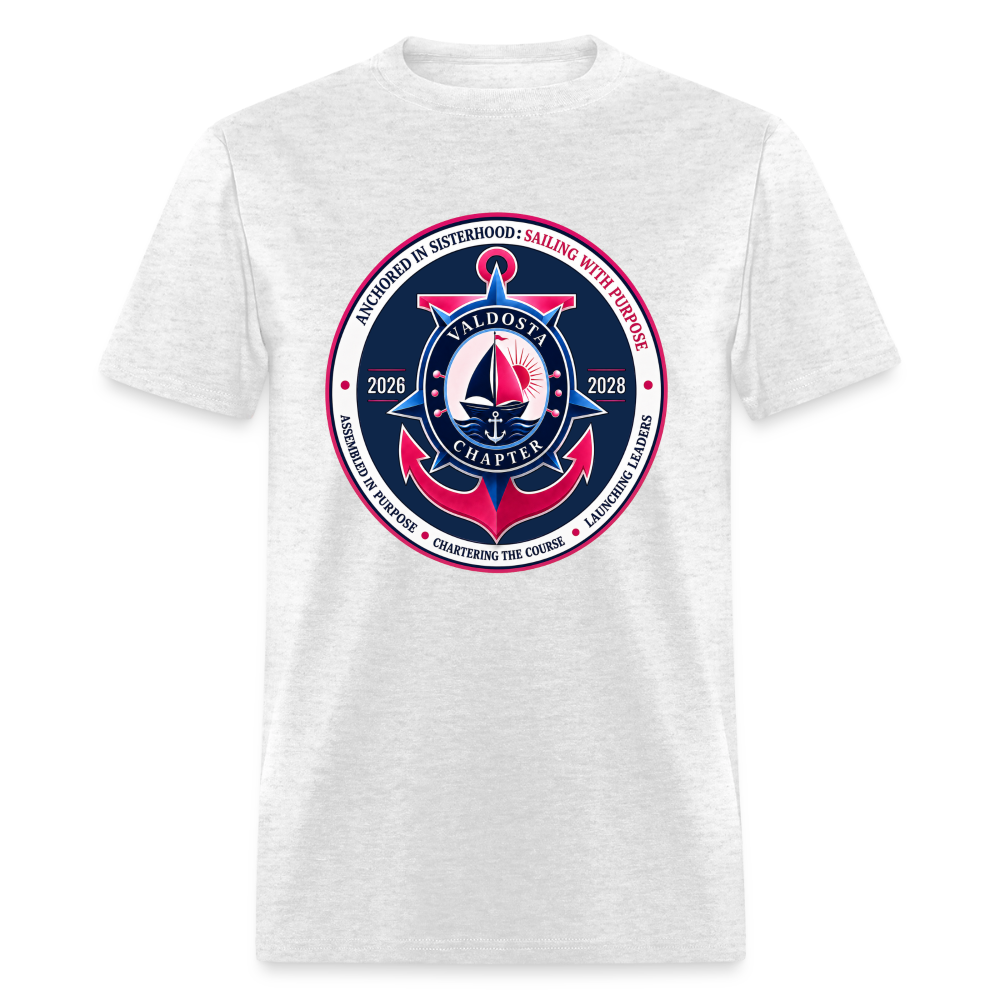 JJOA 2026-2028 Navy Theme Emblem Unisex Shirt - light heather gray