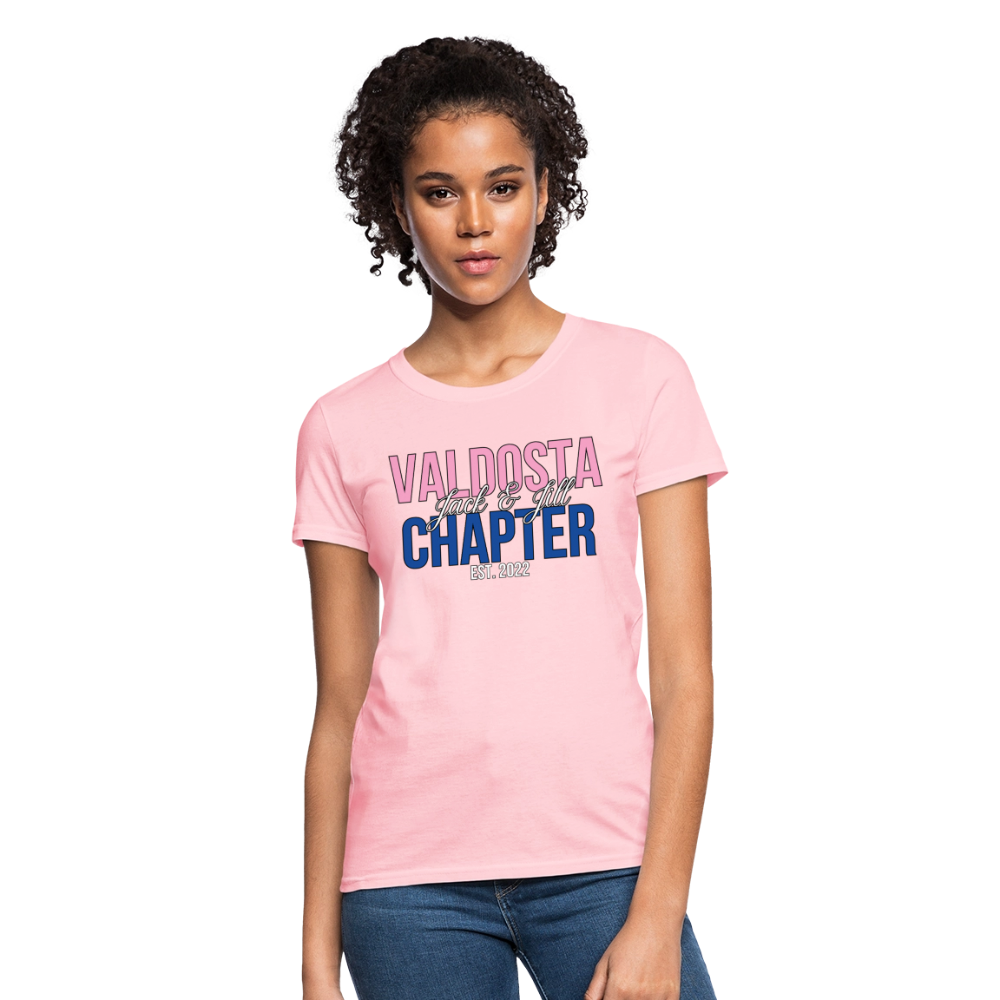 Valdosta Chapter of Jack and Jill Pink and Blue Women's T-Shirt - pink