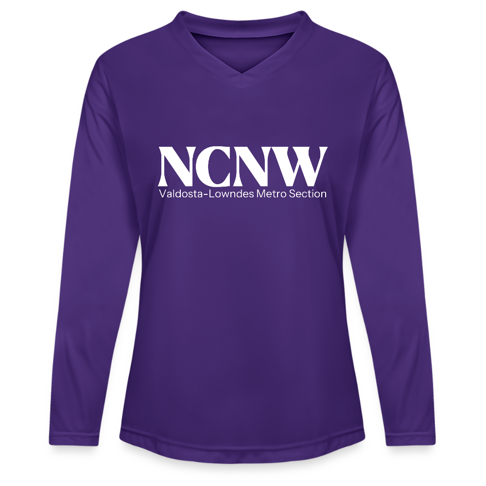 Valdosta-Lowndes Metro Section NCNW Ladies' Zone Performance Long-Sleeve T-Shirt - purple