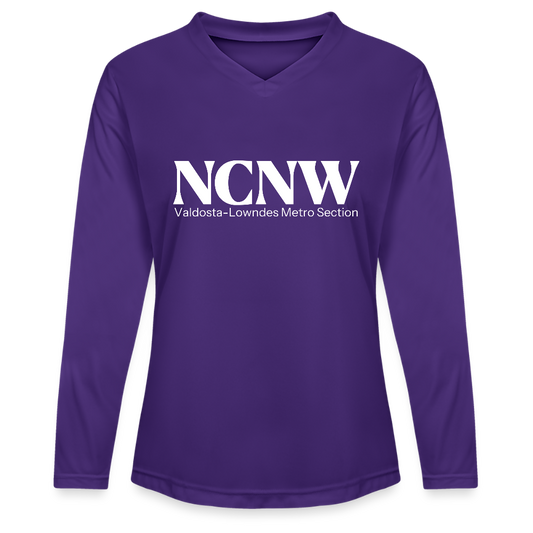 Valdosta-Lowndes Metro Section NCNW Ladies' Zone Performance Long-Sleeve T-Shirt - purple