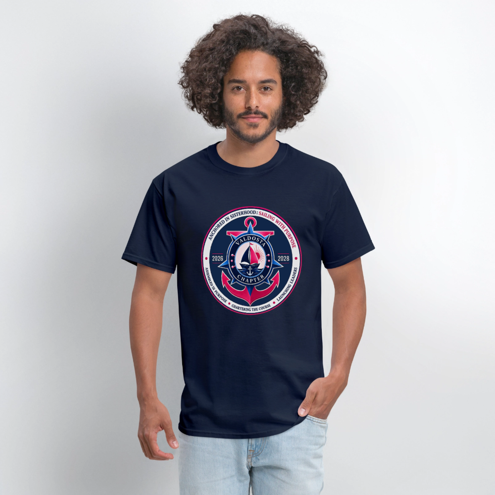 JJOA 2026-2028 Navy Theme Emblem Unisex Shirt - navy