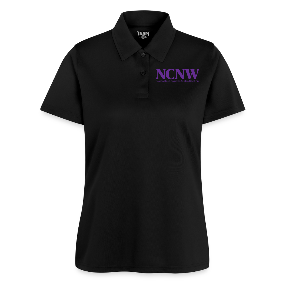 Valdosta-Lowndes Metro Section NCNW (Purple) Ladies' Polo- Purple Logo - black