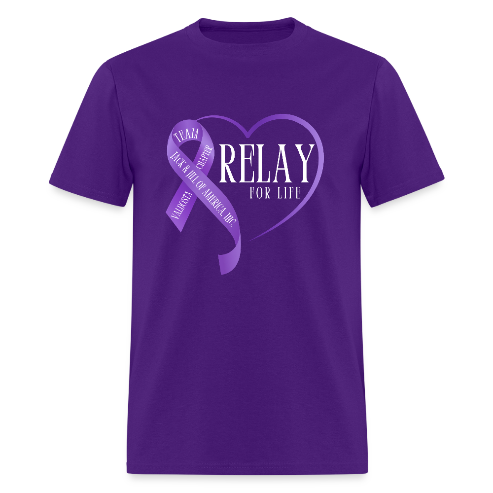 Valdosta JJOA Relay For Life Men's T-Shirt - purple
