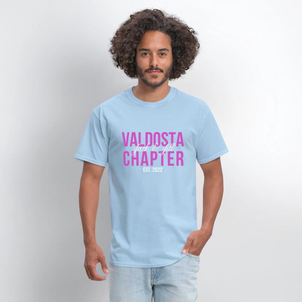 Valdosta Chapter of Jack & Jill Unisex Short Sleeve T-Shirt - powder blue