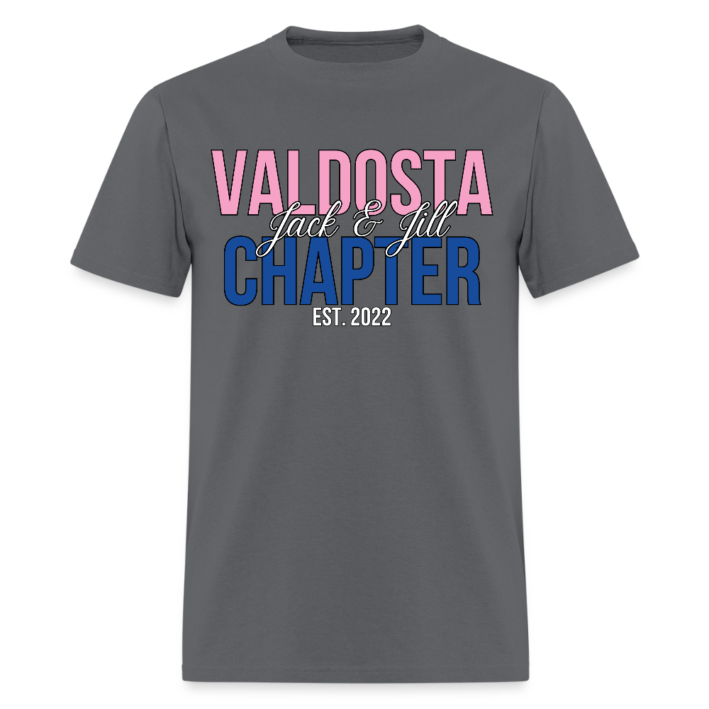 Valdosta Chapter of Jack and Jill (Pink & Blue) Unisex T-Shirt - charcoal