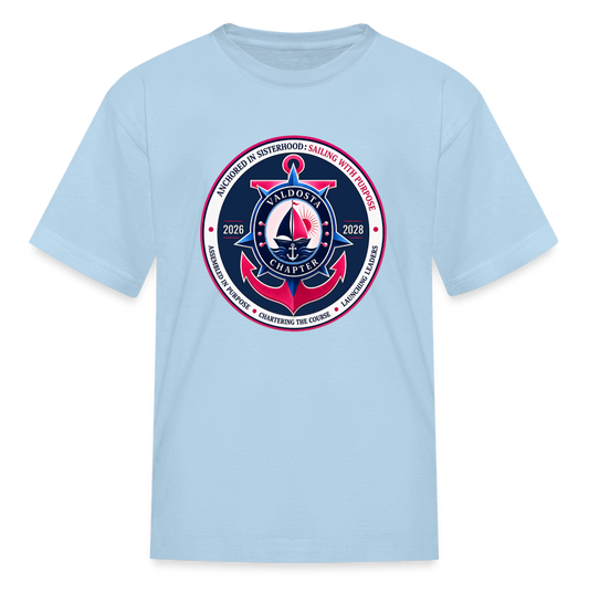 Valdosta JJOA 2026-2028 Theme Emblem Kids' T-Shirt - powder blue
