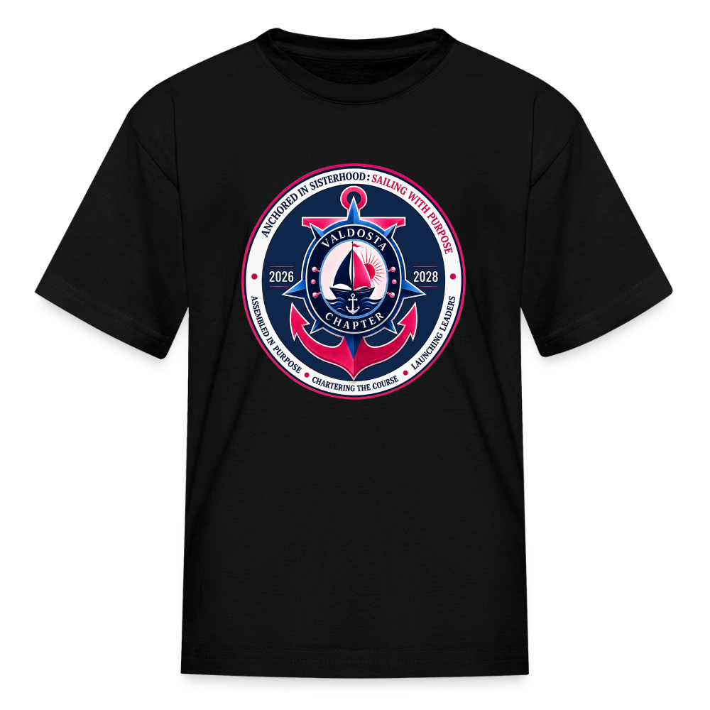 Valdosta JJOA 2026-2028 Theme Emblem Kids' T-Shirt - black