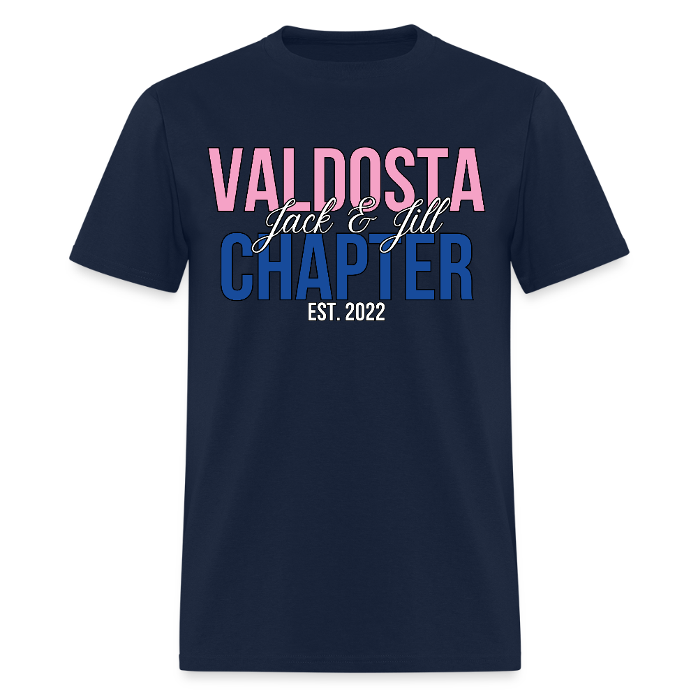 Valdosta Chapter of Jack and Jill (Pink & Blue) Unisex T-Shirt - navy