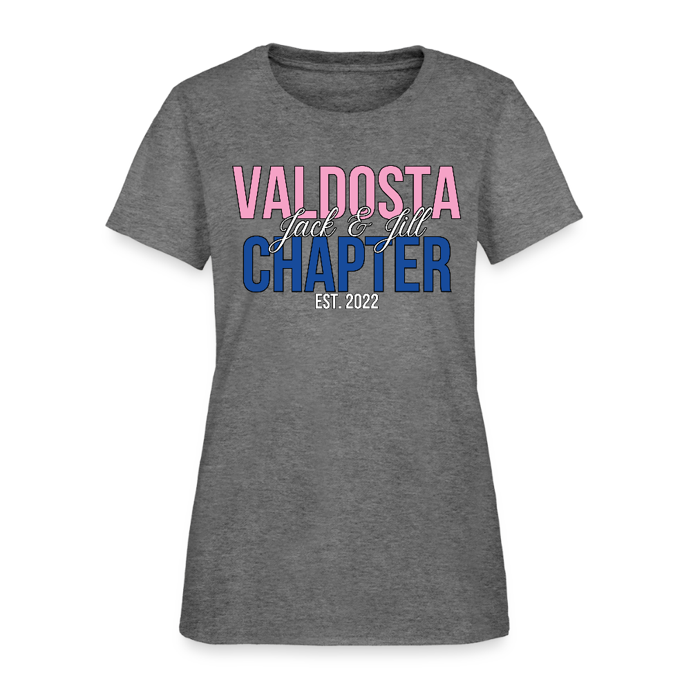 Valdosta Chapter of Jack and Jill Pink and Blue Women's T-Shirt - graphite heather