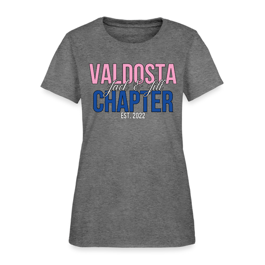 Valdosta Chapter of Jack and Jill Pink and Blue Women's T-Shirt - graphite heather