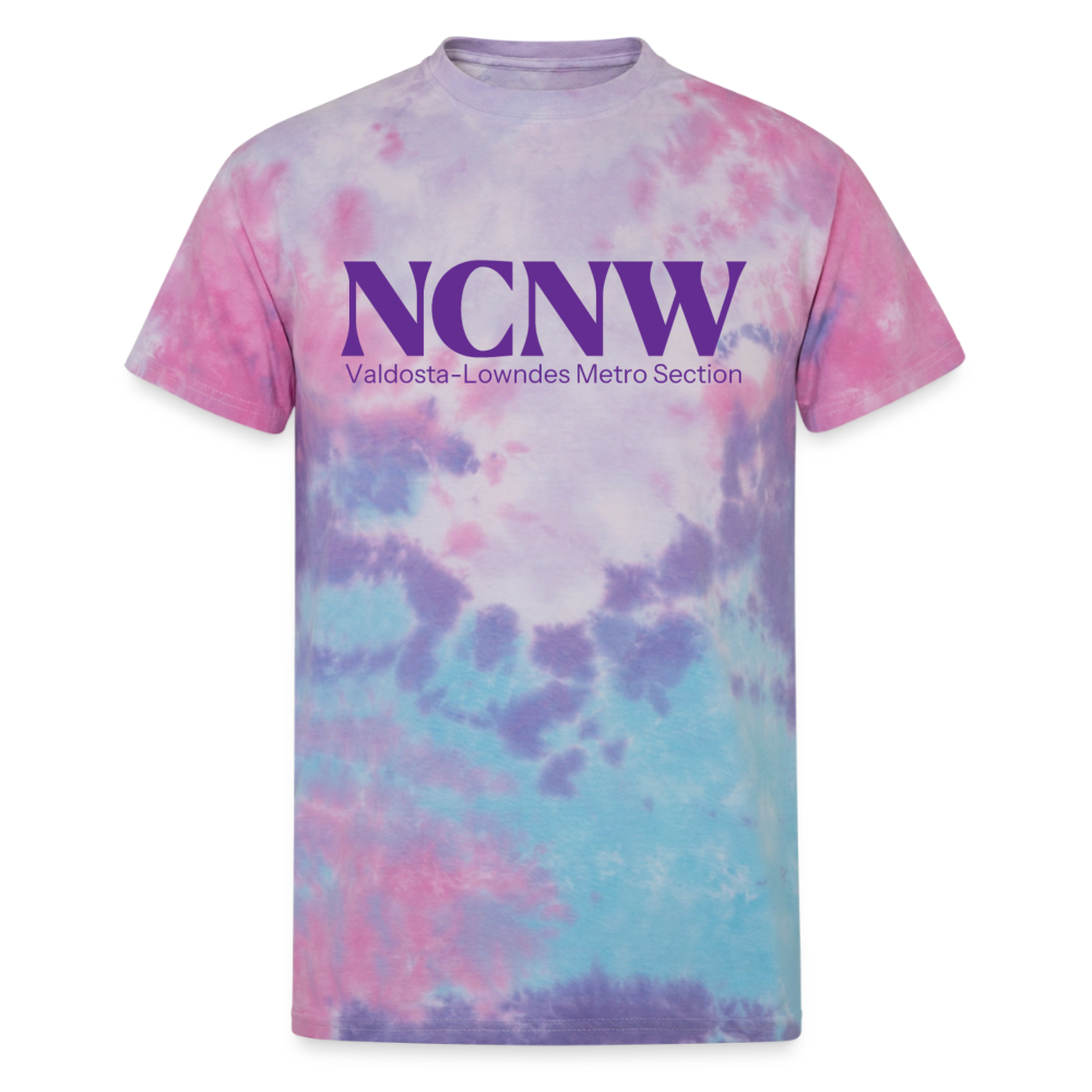NCNW Valdosta-Lowndes Metro Section Unisex Tie Dye T-Shirt - cotton candy