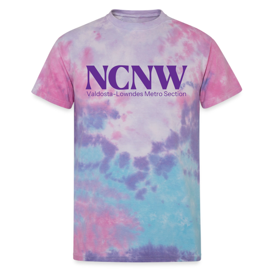 NCNW Valdosta-Lowndes Metro Section Unisex Tie Dye T-Shirt - cotton candy