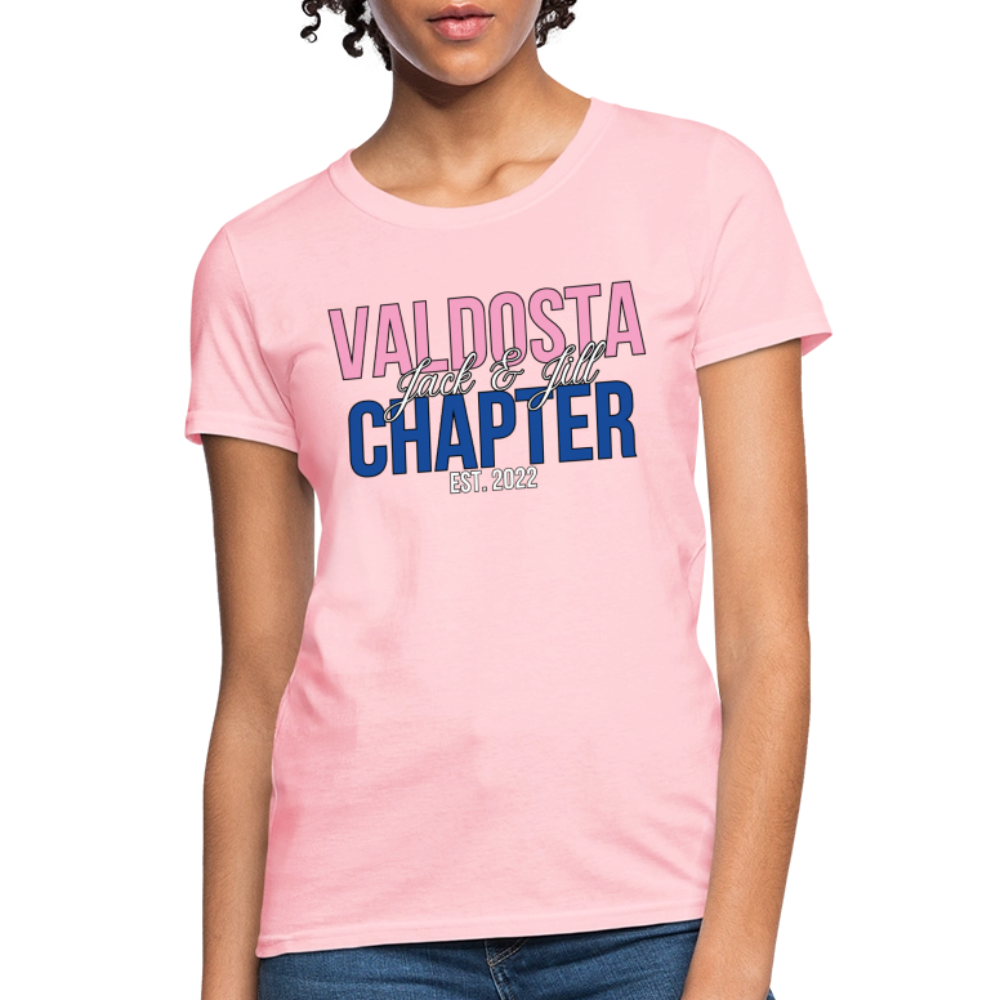 Valdosta Chapter of Jack and Jill Pink and Blue Women's T-Shirt - pink