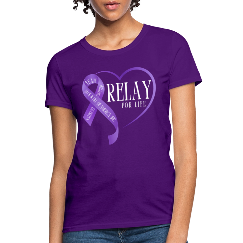 Valdosta JJOA Relay For Life Women's T-Shirt - purple