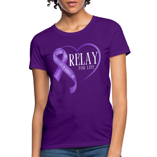 Valdosta JJOA Relay For Life Women's T-Shirt - purple
