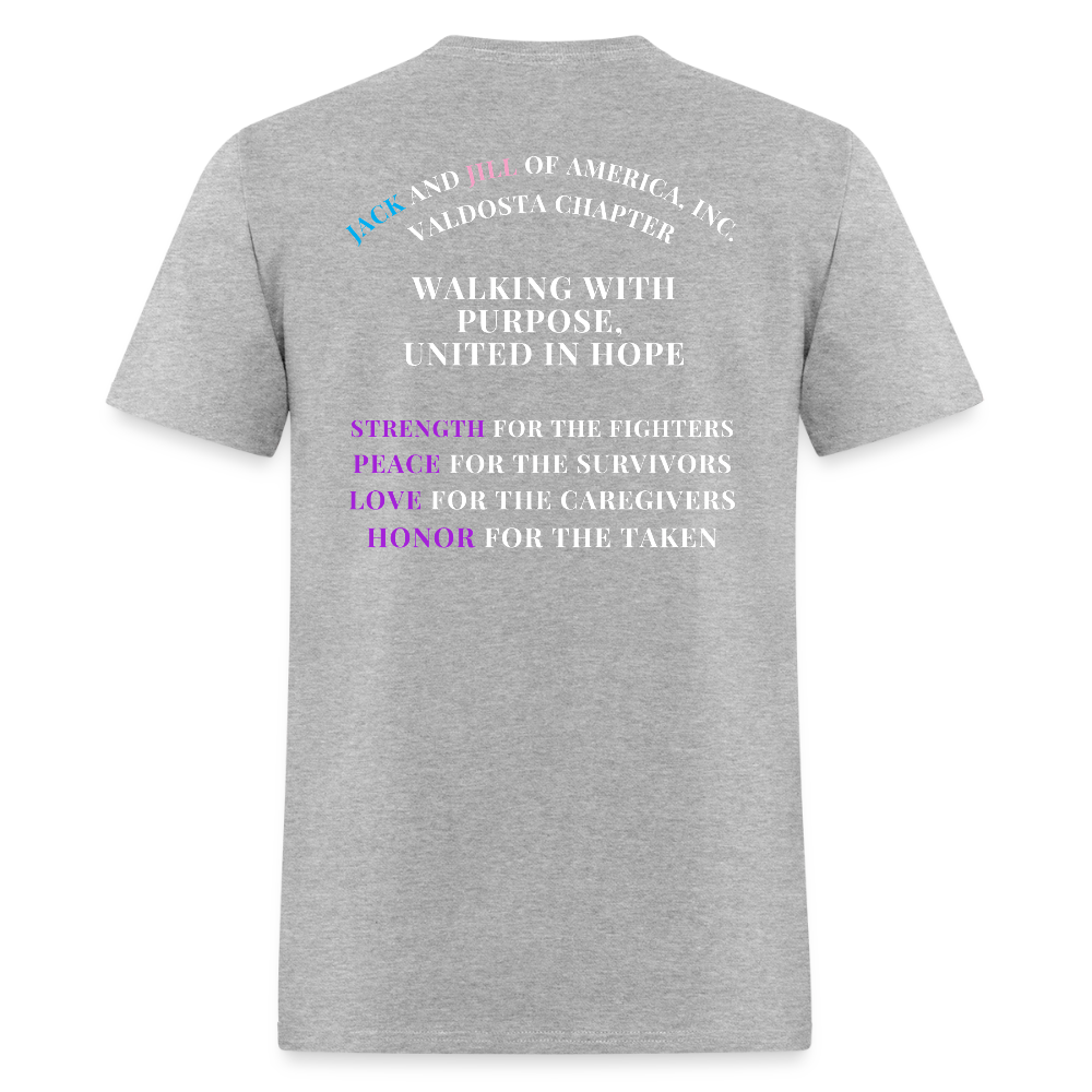 Valdosta JJOA Relay For Life Men's T-Shirt - heather gray