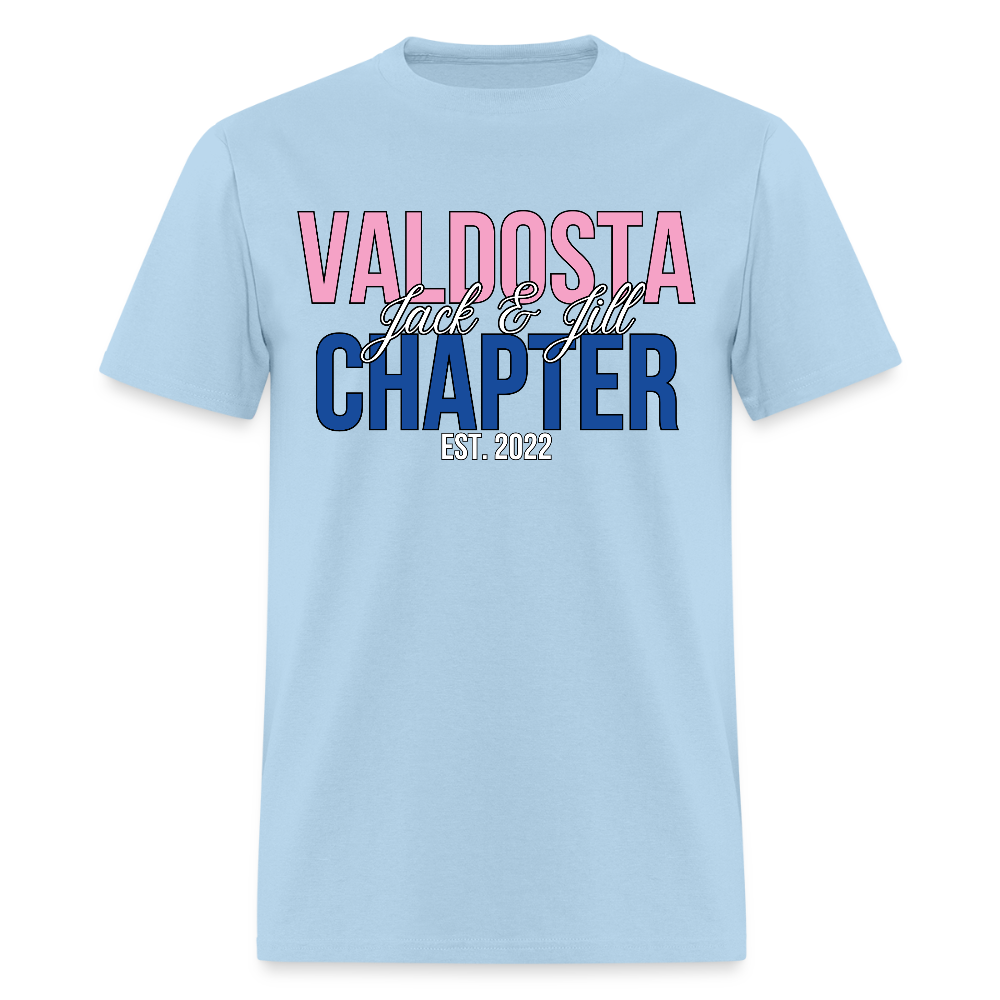 Valdosta Chapter of Jack and Jill (Pink & Blue) Unisex T-Shirt - powder blue