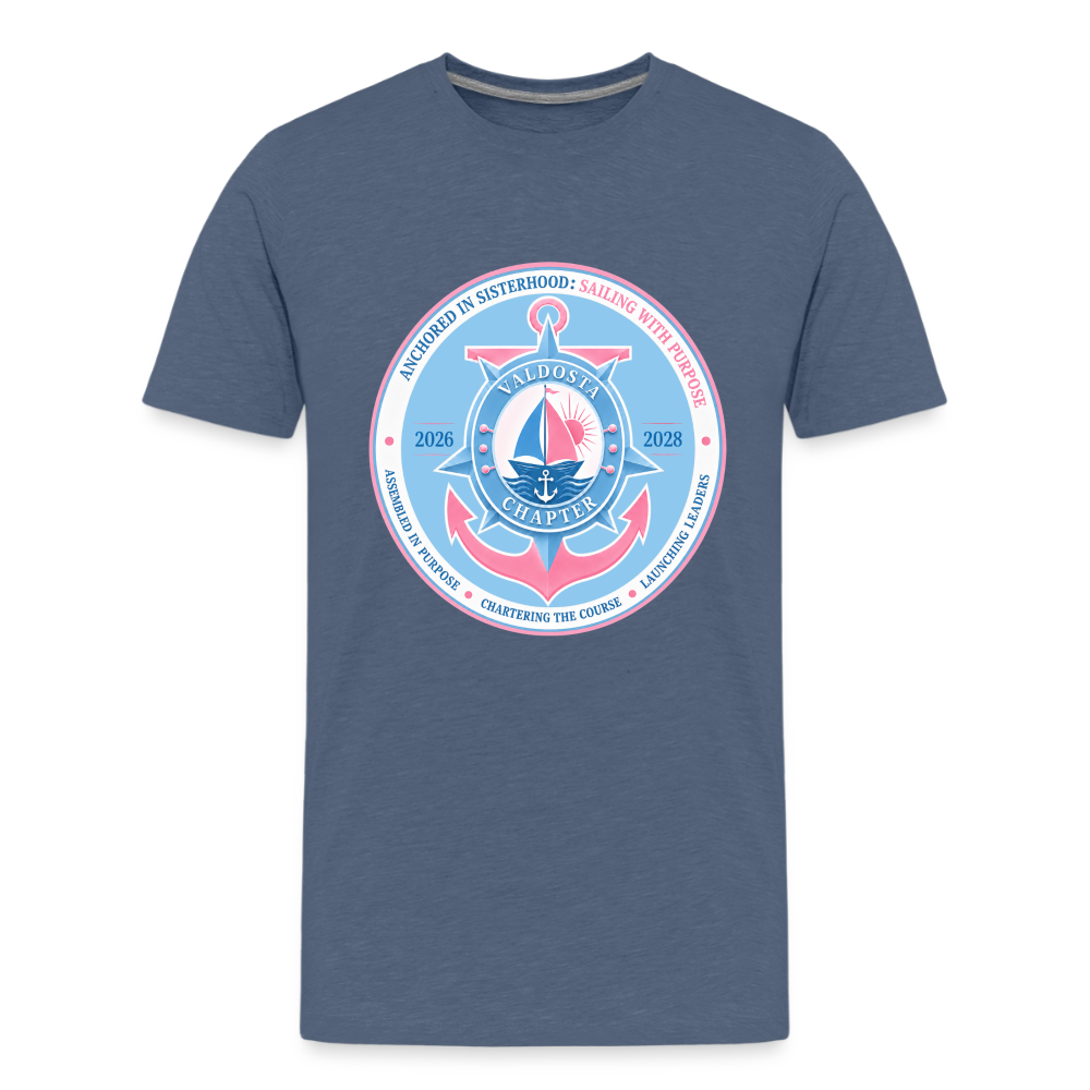 Valdosta JJOA 2026-2028 Theme Emblem Light Blue Kids' Premium T-Shirt - heather blue
