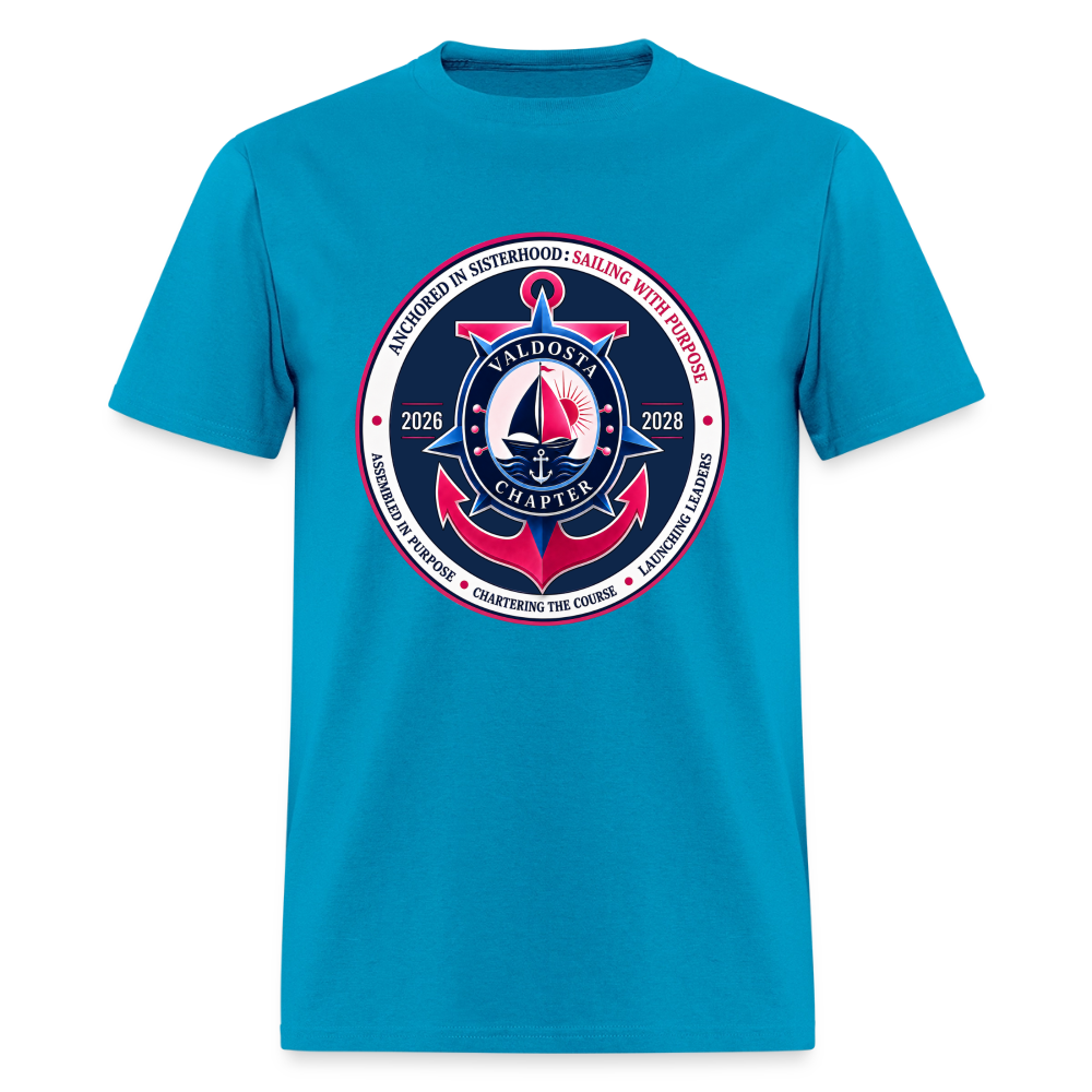 JJOA 2026-2028 Navy Theme Emblem Unisex Shirt - turquoise